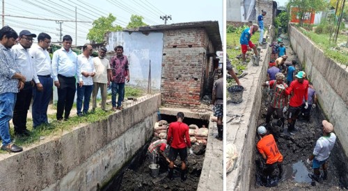 দীর্ঘ ২০ বছর পর ড্রেন পরিষ্কার কার্যক্রম শুরু, স্বস্তিতে এলাকাবাসী