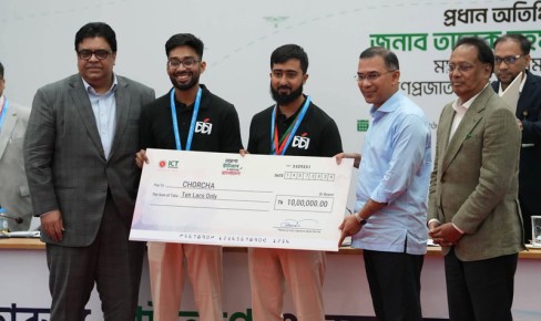 জাতীয় স্টার্টআপ প্রতিযোগিতায় অনন্য স্বীকৃতি পেল রুয়েট শিক্ষার্থীর উদ্ভাবিত ‘চর্চা’