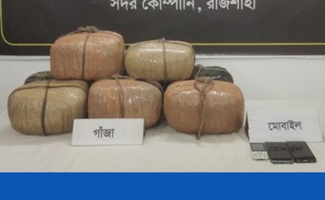 রাজশাহীতে ৩১ কেজি গাঁজাসহ মাদক কারবারি গ্রেপ্তার