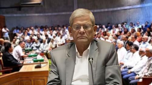 বিদায়ী বক্তব্যে কাঁদলেন মির্জা ফখরুল, চাইলেন এমপিদের ভোট