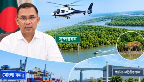 হেলিকপ্টারে সুন্দরবন দেখলেন প্রধানমন্ত্রী